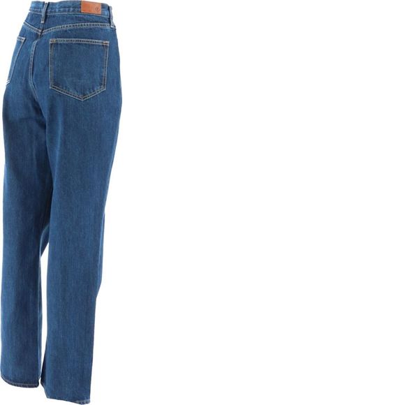 Lands' End Women's High-Rise Straight Leg Jean Medium Wash 16 NEW 435781 - Picture 5 of 7